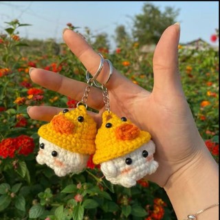 Móc khóa len nấm đội mũ handmade cute 🥰