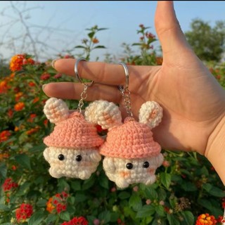 Móc khóa len nấm đội mũ handmade cute 🥰