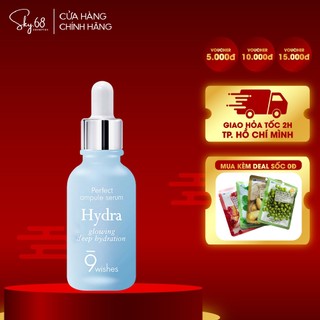 Tinh Chất Dưỡng Ẩm, Sáng Da 9 Wishes Hydra Skin Ampule Serum 30ml - HYDRA