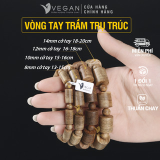 Vòng tay VEGAN Trầm Hương Thuần Chay trụ trúc