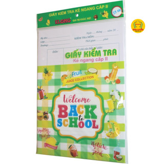 Giấy kiểm tra kẻ ngang cấp 2, 3 klong 232 , giấy kiểm tra học sinh