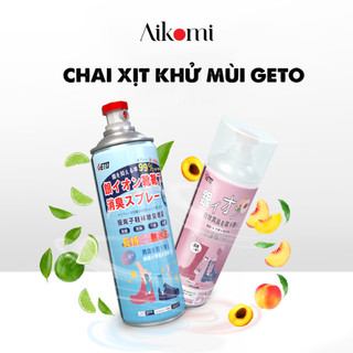 Chai xịt khử mùi giày dép, chống hôi chân nano bạc GETO dung tích 260ml