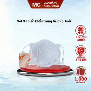 Combo 3 chiếc khẩu trang UNI MARK kháng khuẩn Cho Bé 0-3 Tuổi, ôm mặt