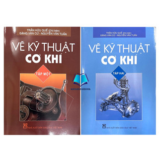 Sách - combo vẽ kỹ thuật cơ khí tập 1 + 2