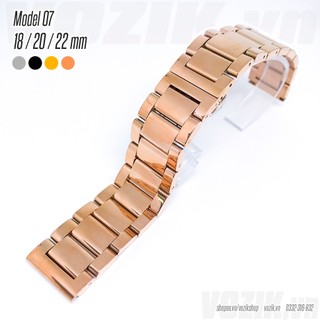 Dây đeo đồng hồ VOZIK thép không gỉ Model 07 kiểu khóa bấm (18mm 20mm 22mm)-2
