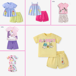 BST Bộ Thun Hè Cotton Dễ Thương cho Bé Gái 2-7 Tuổi - Little Maven Chính Hãng