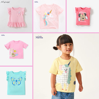 BST áo hè thun cotton bé gái 2-7 tuổi mẫu cực xinh - Little Maven Chính Hãng