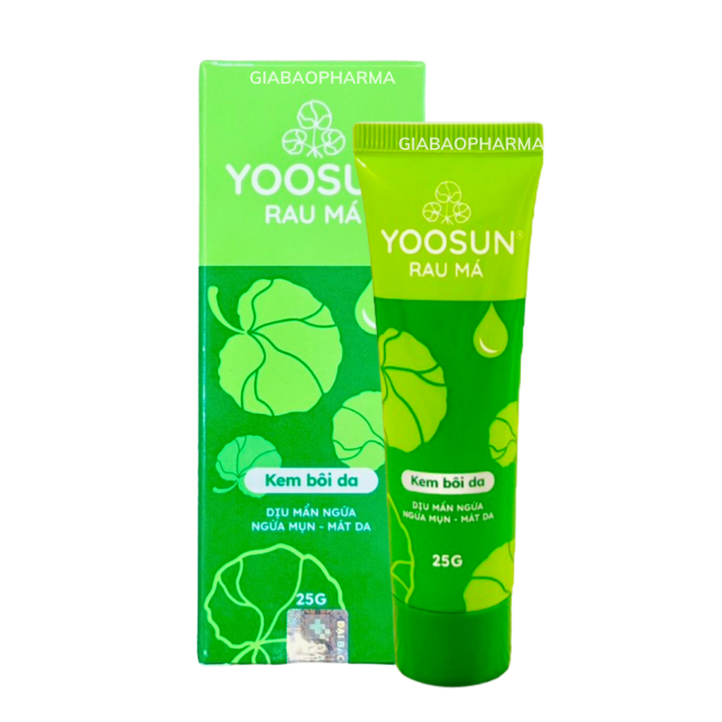 Kem bôi da Yoosun Rau Má giúp làm dịu mẩn ngứa, ngừa mụn, mát da (Tuýp 25g)