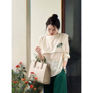 Sét bộ đũi cổ yếm choàng thêu cao cấp
