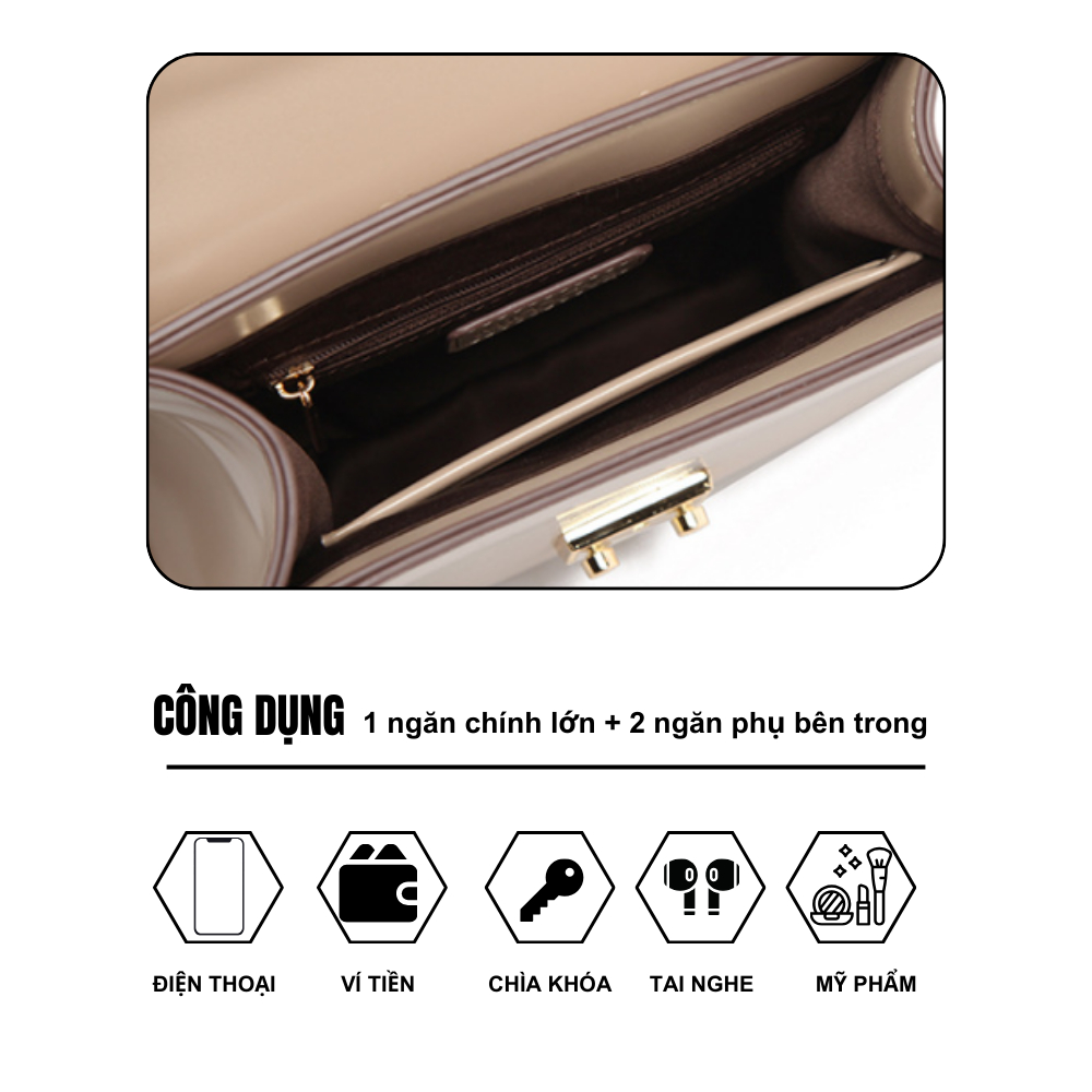 Túi xách nữ công sở thời trang chính hãng MICOCAH đi làm đi chơi da cao cấp cực đẹp giá rẻ MC79 - NAKADO