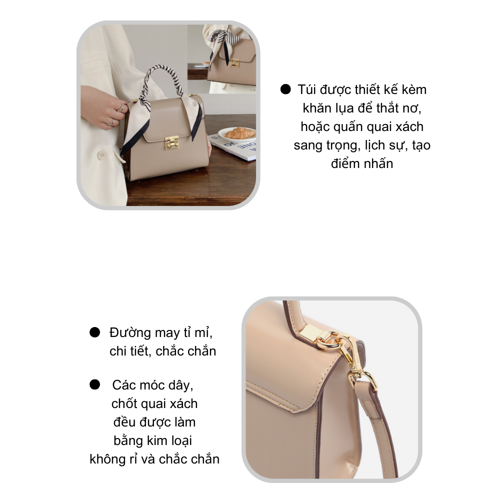 Túi xách nữ công sở thời trang chính hãng MICOCAH đi làm đi chơi da cao cấp cực đẹp giá rẻ MC79 - NAKADO