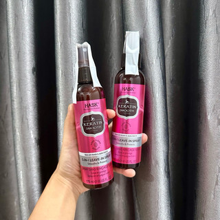 Dầu dưỡng tóc Hask Argan Reparing Hair Oil/ Xịt 5-in-1 Keratin Smooth Leave In Spray 175ml