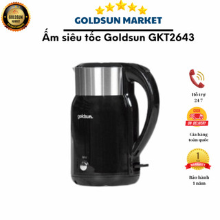 Ấm siêu tốc chính hãng Goldsun GKT2643 công suất 1800W chức năng giữ ấm tiện lợi bảo hành 12 tháng