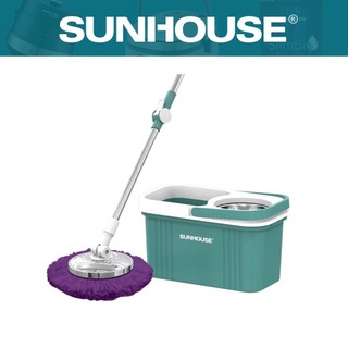 Bộ lau nhà xoay 360 độ Sunhouse KH-CL330S [tặng thêm 1 bông lau][Sunhouse]