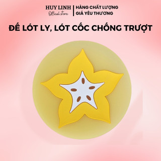 Đế lót ly chống trượt, lót cốc bằng silicon nhiều hình cute