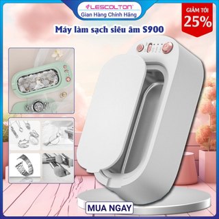 Máy rửa mắt kính trang sức cọ trang điểm bằng sóng siêu âm Lescolton thế hệ mới nhỏ gọn tiện lợi sử dụng ở mọi nơi