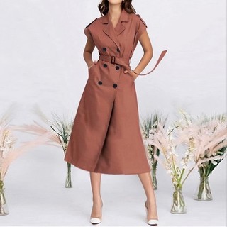 Đầm sơmi t0mmy vest collar