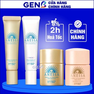 Kem chống nắng anessa mini size chính hãng - gel chống nắng nâng tone kiềm dầu, sữa chống nắng anessa nâng tone - genb