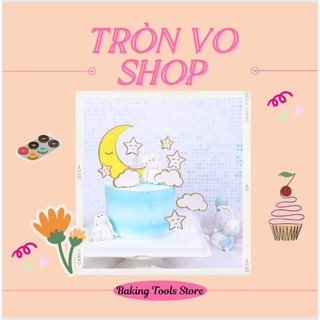 Set 5 que cắm - trăng- mây - sao mix màu