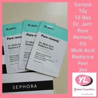 Sample Tẩy Tế Bào Chết Dr. Jart+ Pore Remedy 5% Multi-Acid Radiance Peel 3ml