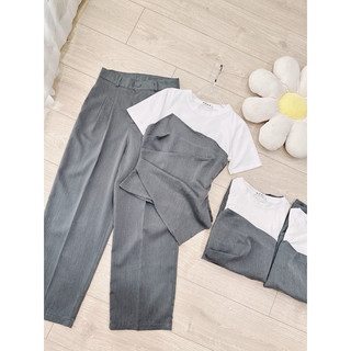 SET PHỐI LI EO VẠT CHÉO QUẦN SUÔNG