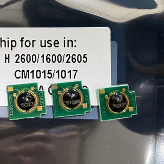 bộ 3 con Chip (xanh, đỏ, vàng)  máy in màu HP 1600/2600/2605/ CM1015/1017/2700