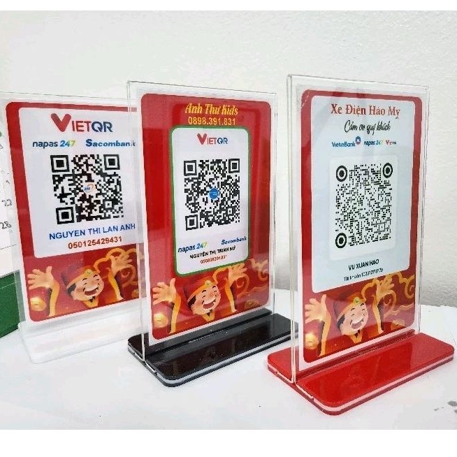 Bảng quét mã qr, bảng mã qr để bàn, in mã qr theo yêu cầu