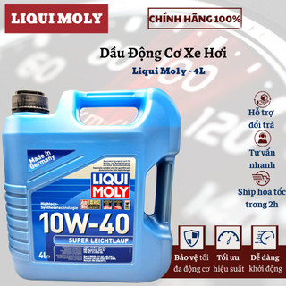 Dầu nhớt ô tô super leichtlauf 10w40 4l liqui moly - 9504