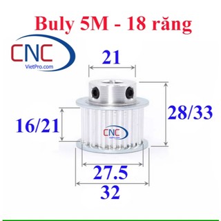 Buly 5m 18 răng Buly đai răng 5M18 lỗ trục tùy chọn