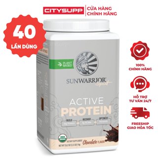Bột Protein Thực Vật Hữu Cơ Sunwarrior Active Protein 1kg | Đạm Thực Vật Thuần Chay | Nhập Khẩu Mỹ