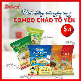 Combo 10 gói Cháo Tổ Yến Thịt Bằm Bí Đỏ STARNEST Gói 50g