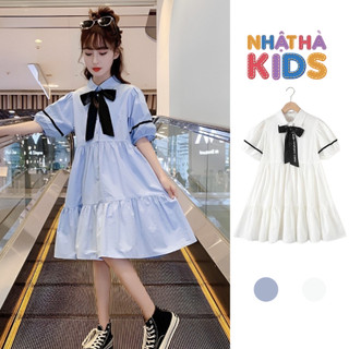 Váy bé gái sơ mi A11 - Thiết kế mới 2023 size đại từ 11 - 45kg phù hợp cho bé đi chơi đi học