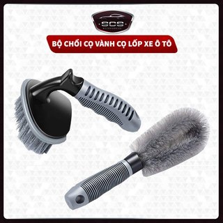 Bộ Chổi Cọ Rửa Vành - Cọ Rửa Lốp Xe Ô Tô Chuyên Dụng
