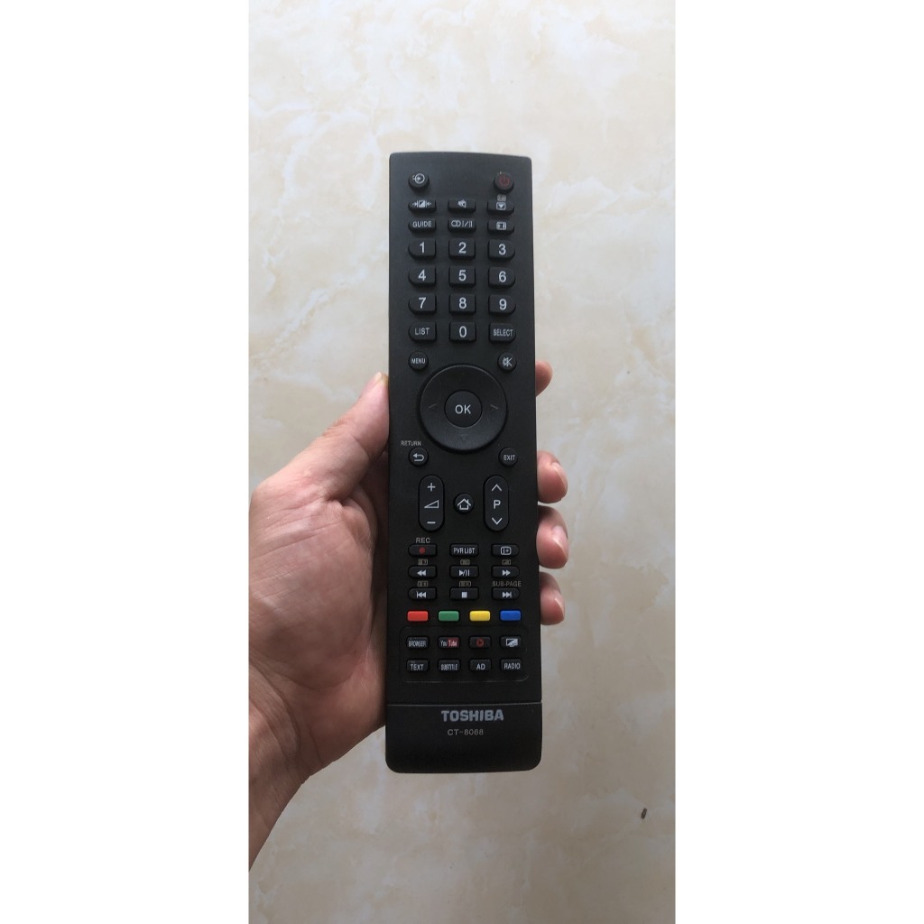 REMOTE ĐIỀU KHIỂN TIVI TO SHI BE SMART CT-8068 CÓ NÚT YOUTUBE