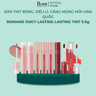 Son Tint Bóng, Siêu Lì, Căng Mọng Môi Hàn Quốc Romand Juicy Lasting Tint 5.5g(02/2026)