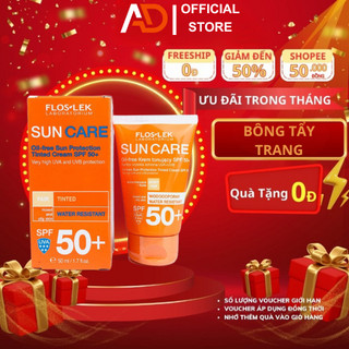 Kem chống nắng mặt Floslek SPF50+ cho da dầu mụn - dưỡng kiềm dầu 50ml Chính hãng