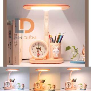 Đèn bàn học chống cận thị 3 chế độ sáng có đồng hồ 3038