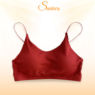 Áo Bra Nữ 2 Dây Mút Liền Hở Lưng Không Gọng Nâng Ngực SUNBRA 1181