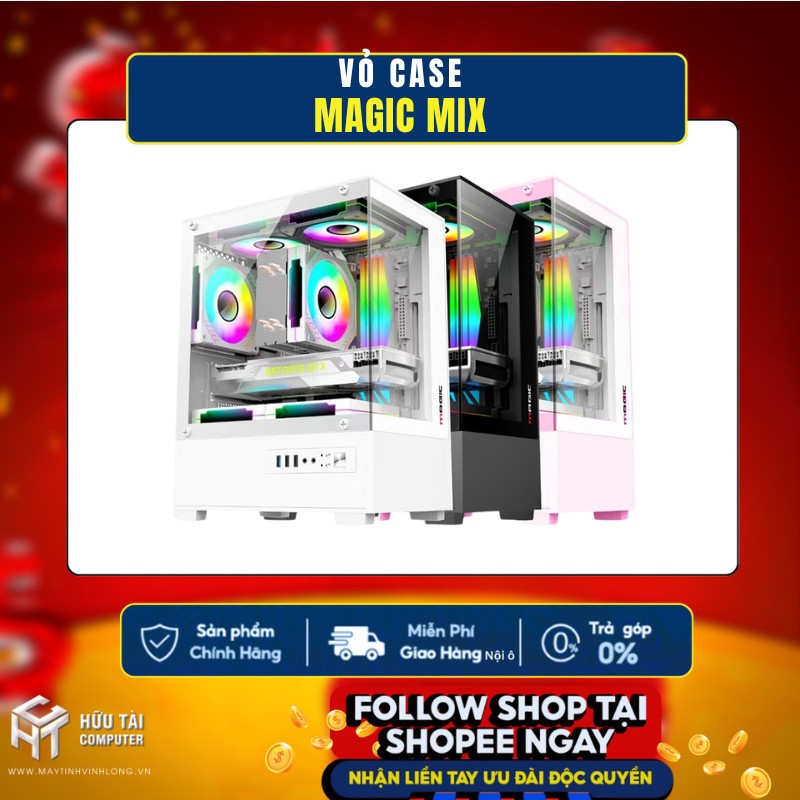 Vỏ Case MAGIC MIX (Đen/ Trắng/ Hồng) || VSP AQUAL X3 (Trắng /Hồng)