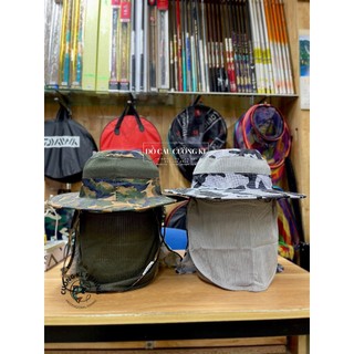 Mũ rộng vành che mặt và gáy