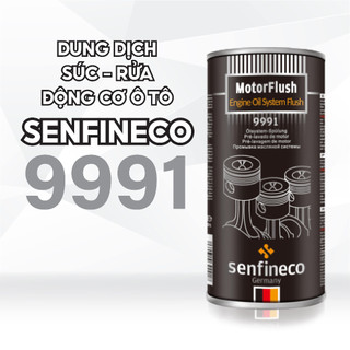 Súc Vệ Sinh, Rửa Động Cơ Ô Tô Senfineco 9991 Engine Oil System Flush 443ML Tẩy Sạch Cặn Bẩn, Tiết Kiệm Nhiên Liệu
