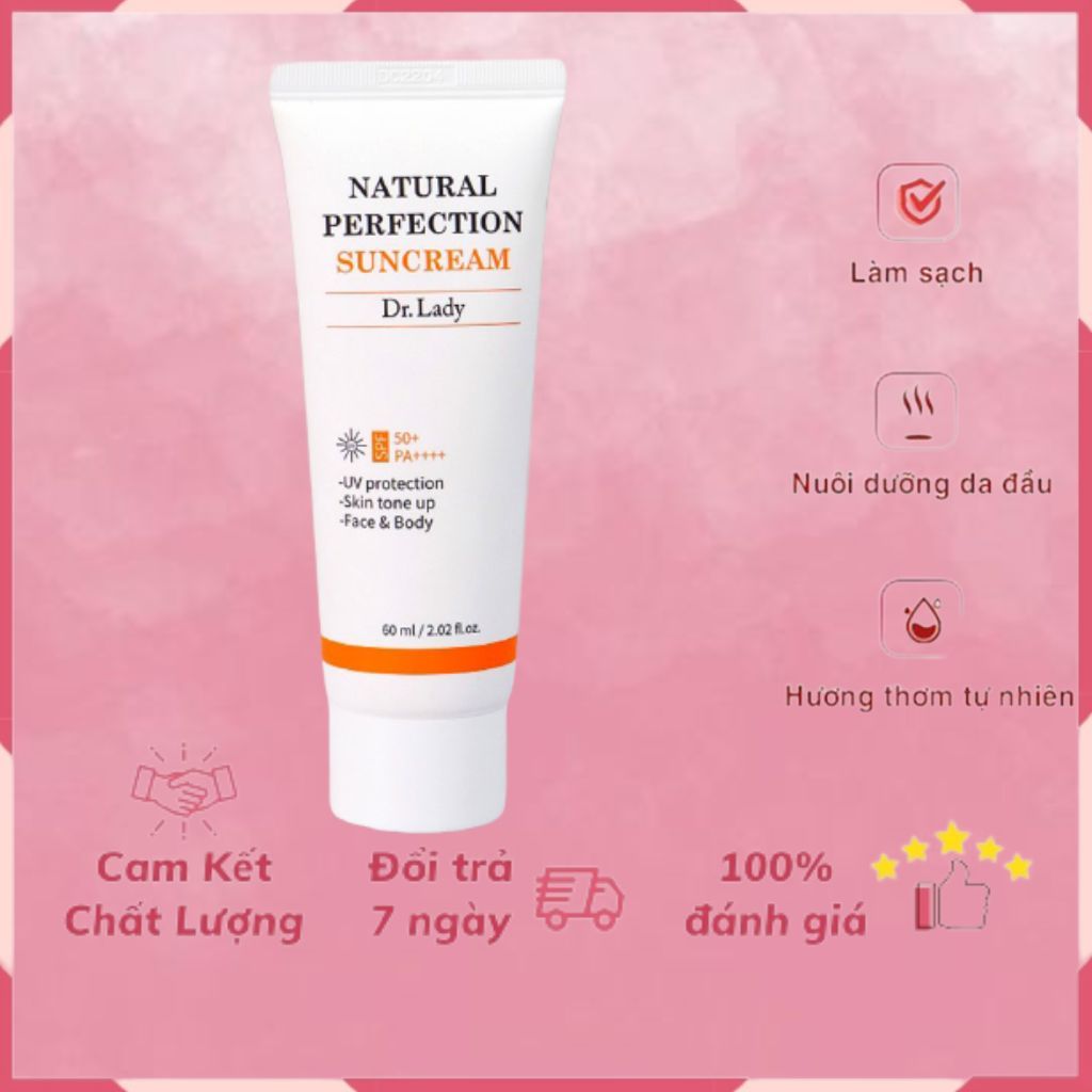 Kem chống nắng vật lý nâng tone Dr.Lady tại Pretty Cosmetics 60ml . ! !