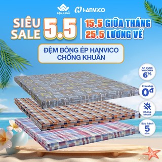  Đệm bông ép Hanvico TC chống khuẩn - bảo hành chính hãng