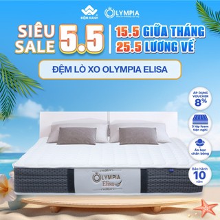 Đệm lò xo Olympia Elisa dày 25cm chính hãng giá rẻ nhất
