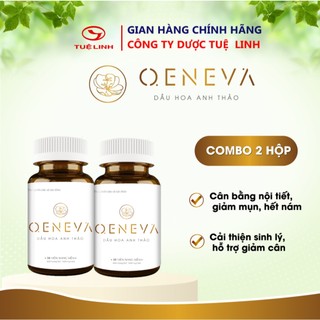 ✅ combo 2 hộp dầu hoa anh thảo oeneva tuệ linh - date 3/2025 - 30 viên