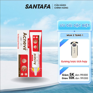 Kem Giảm Mụn Cám Mụn Đầu Đen Acnevir Santafa Tuýp 15gr