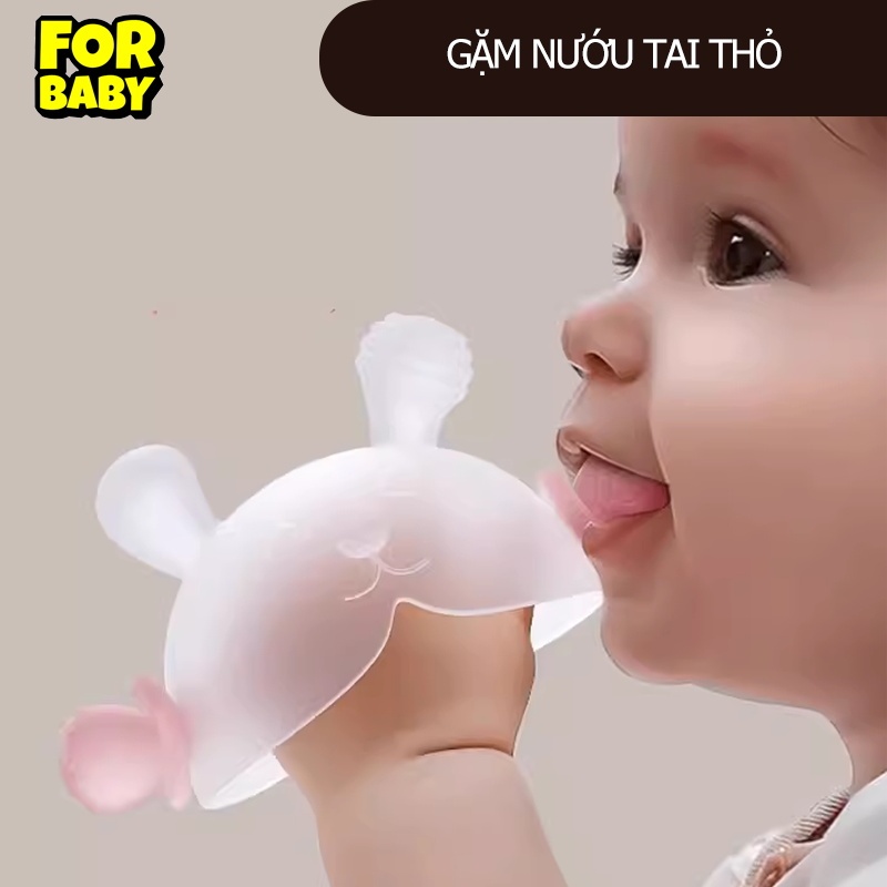 Gặm nướu cho bé FORBABY silicon cao cấp tai thỏ dễ thương