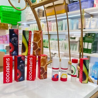 (CÓ BILL) Son Dưỡng Môi Dạng Dầu, Dạng Thỏi MISSHA Superfood Avocado Lip Balm, Lip Oil