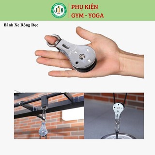 Bánh xe ròng rọc phòng gym, chất liệu thép không gỉ
