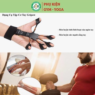 Dụng Cụ Tập Cơ Tay GRIPOW Bằng Silicone, Đồ Tập Cơ Ngón Tay Cẳng Tay Phục Hồi 6 Mức Độ Kháng Lực  Jun Sport